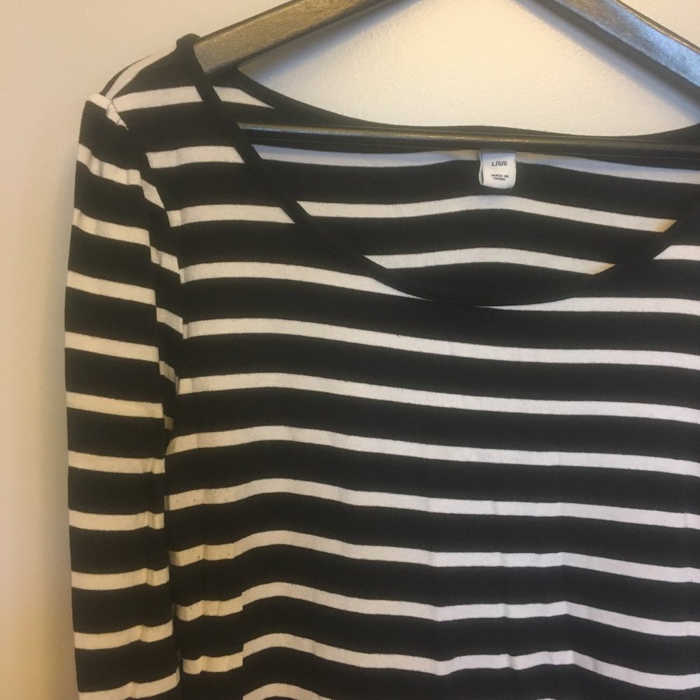 Striped Long Sleeve Dress